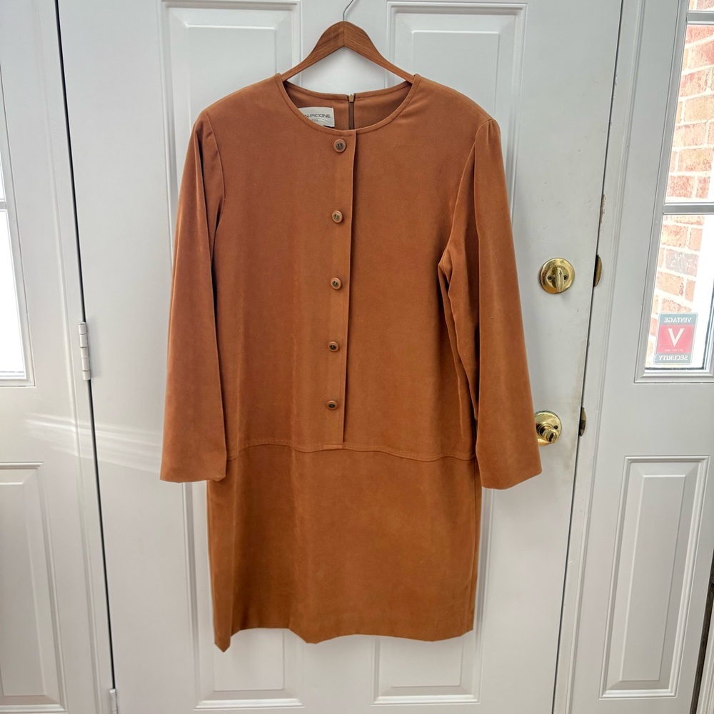 Vintage Evan Picone soft button-up dress